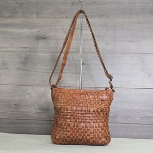Vilenca Holland for Anthropologie Woven Brown Shoulder Bag